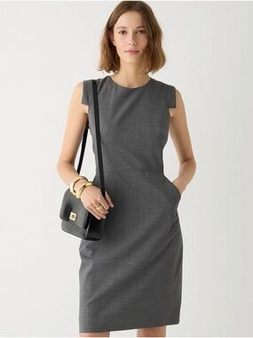 J. Crew The Resume Dress in Stretch Wool
